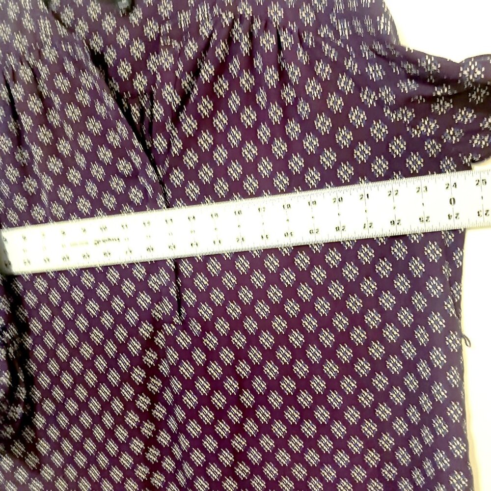 41 Hawthorn Stitch Fix Jimena Shirt Dress Purple Geometric Print XXL EUC Workwea - Picture 8 of 13